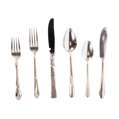 Image of Mismatched Antique Silver